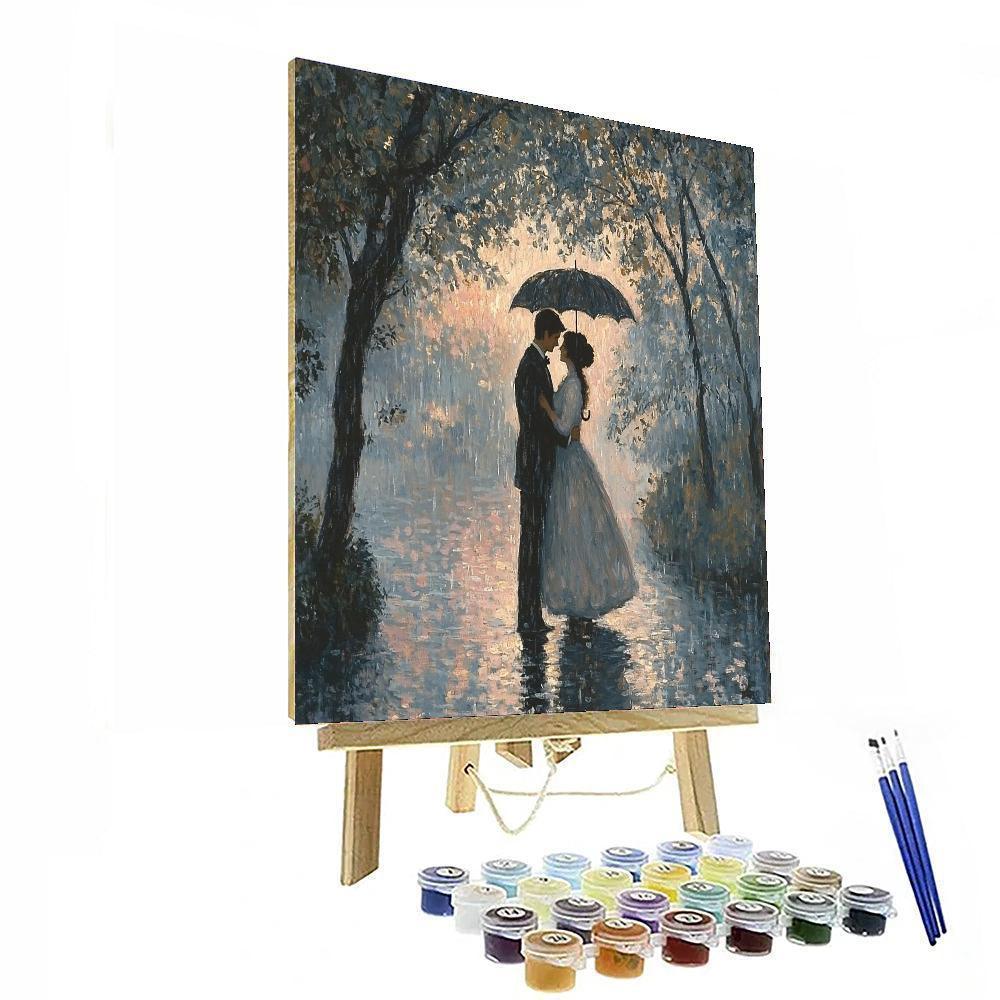 Pierre-Auguste Renoir Inspired Romantic Rain  Paint By Numbers