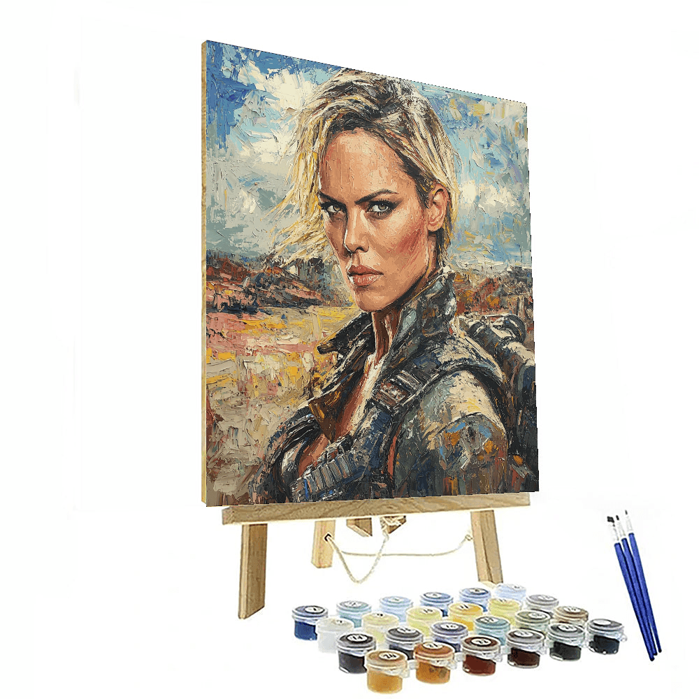 Charlize Theron: The Fearless Warrior Of Furiosa Painting Number Kit