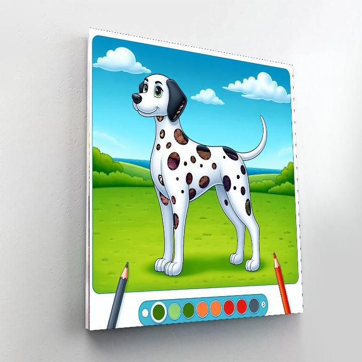 Dapper Dalmatian Paint By Numbers Art