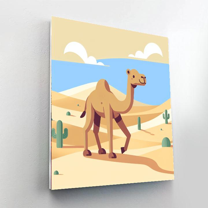 Desert Camel Trek Painting By Numbers Kit