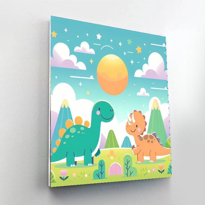 Dreamland Dinosaur Adventure Numbered Painting Kits