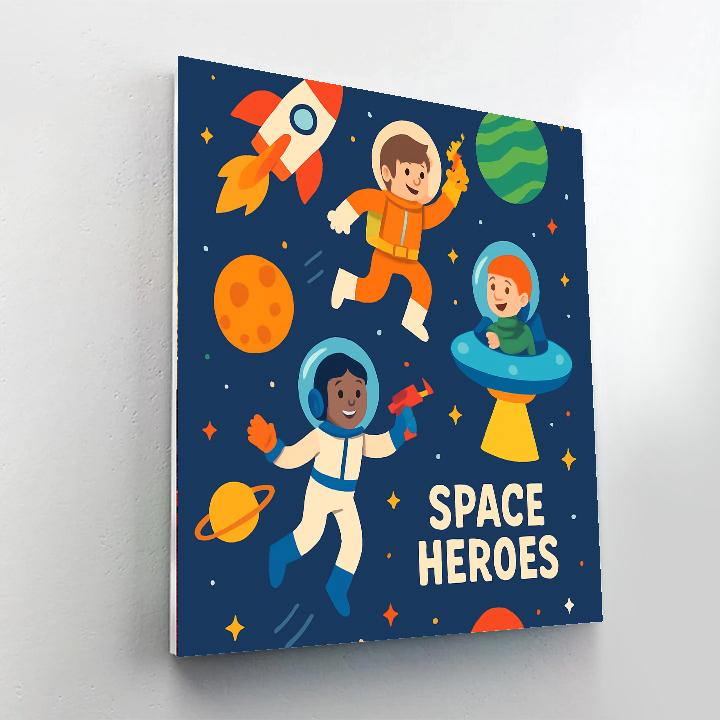 Space Heroes Mission Paint By Number