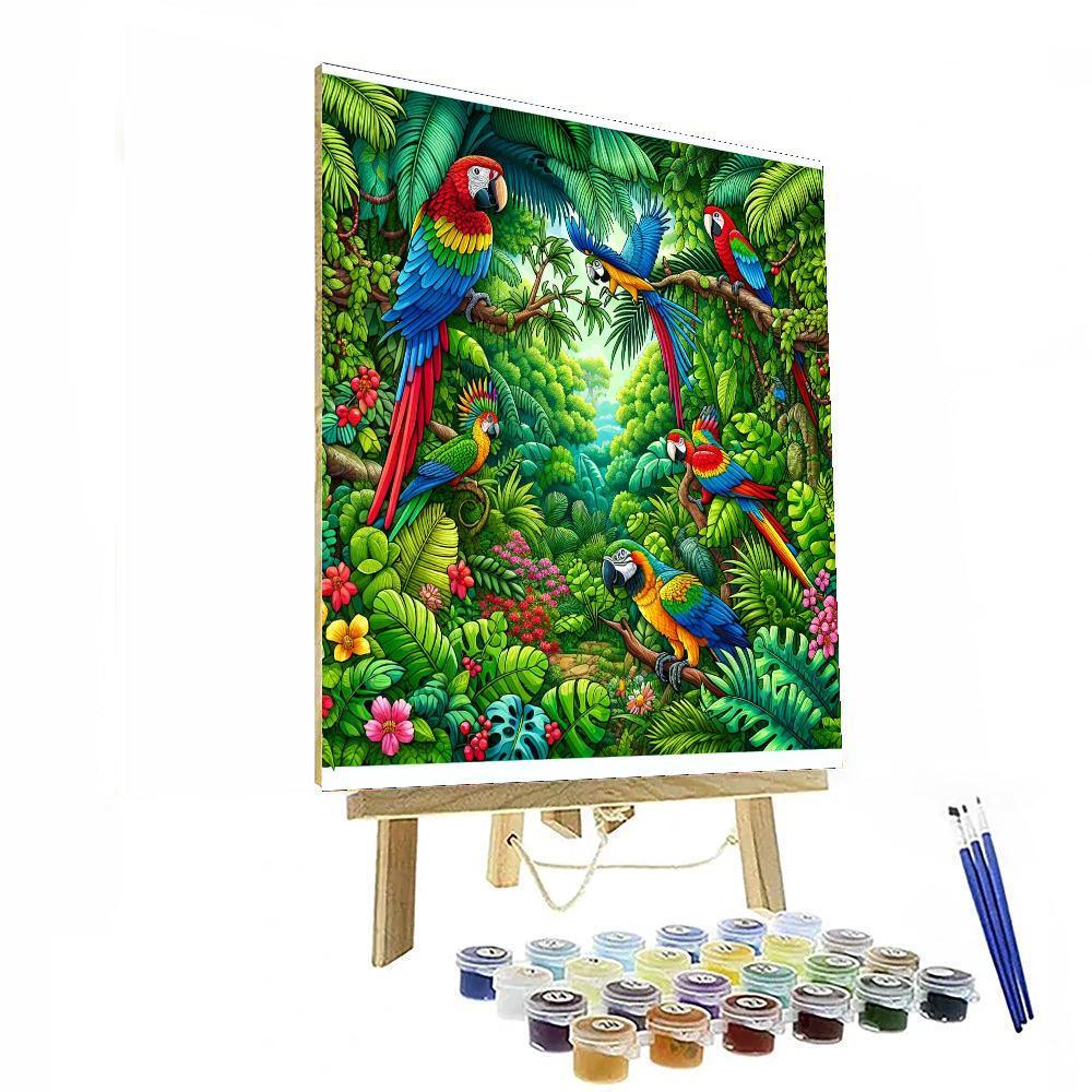 Lush Jungle Adventure Paint By Numbers