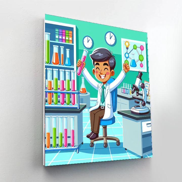 Fun At The Science Lab Numbered Painting Kits