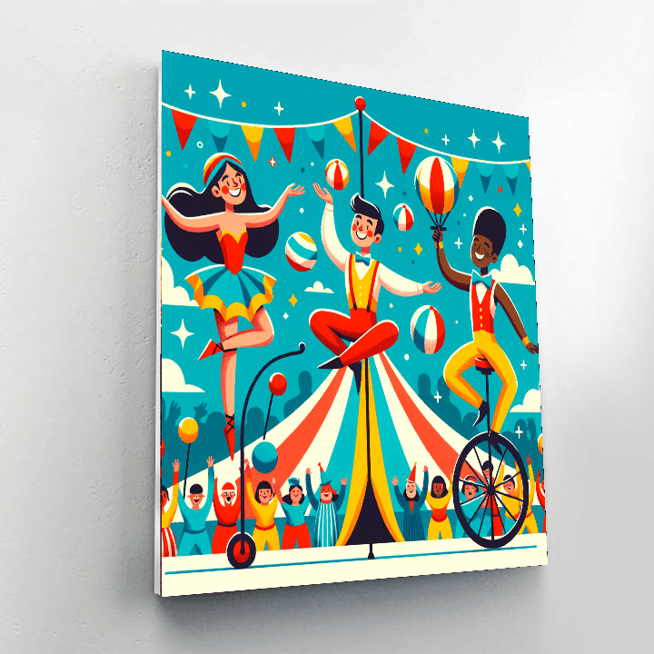 Circus Performer Magic Paint By Color