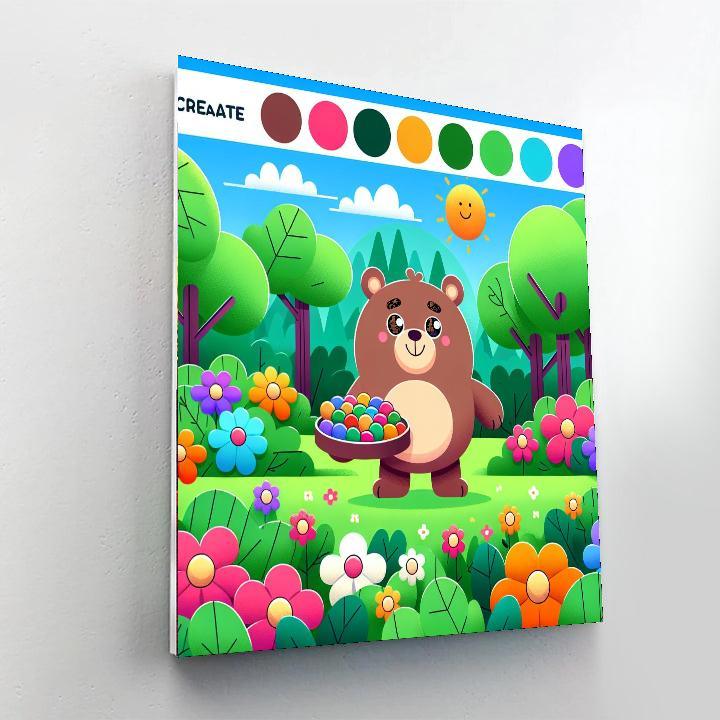 Brave Little Bears Painting Number Kit