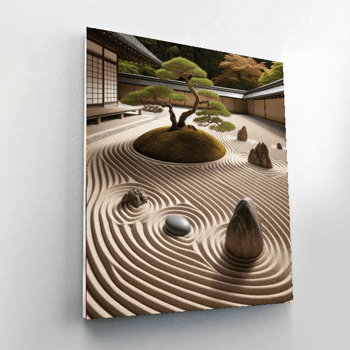 Tranquil Zen Garden - DIY Painting By Numbers Kit