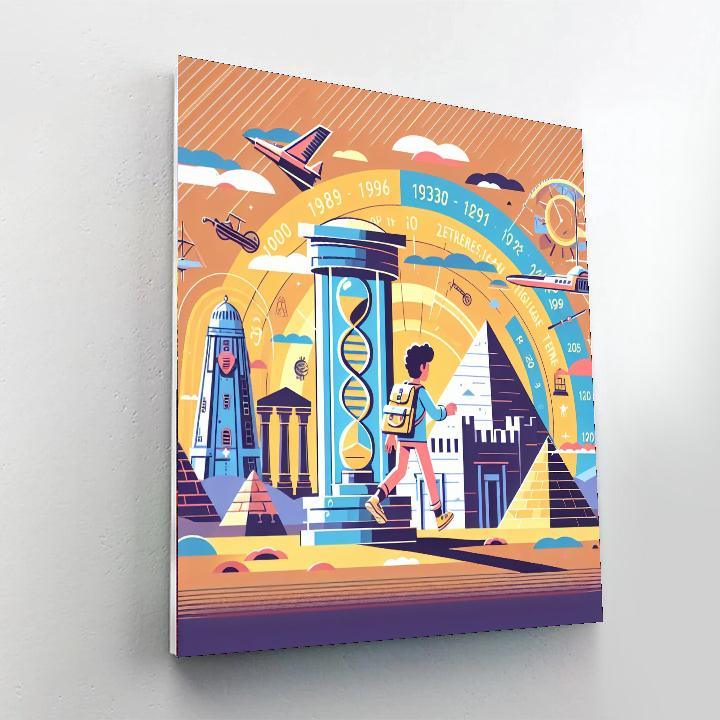 Time Traveler's Odyssey Painting Number Kit