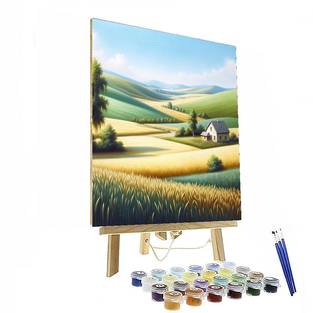 Gentle Countryside Whisper Paint By Numbers Art