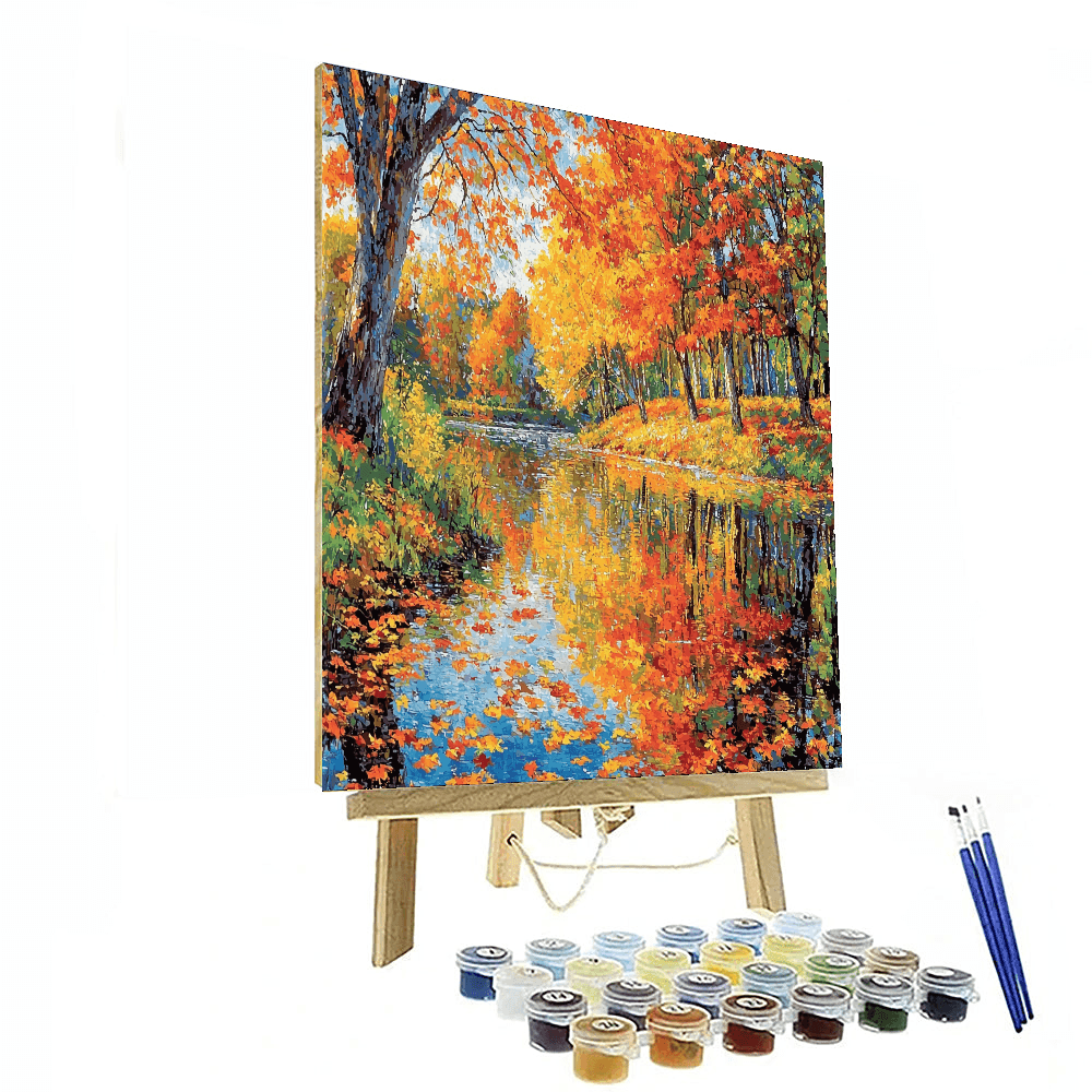 Claude Monet Inspired Autumn Dance  Paint By Numbers Kits