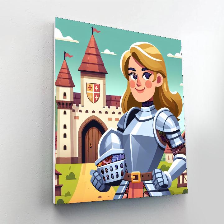 Knight's Castle Conquest Painting Number Kit
