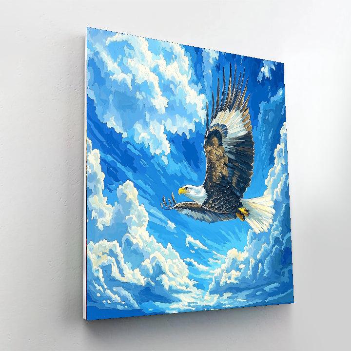 Michelangelo Inspired Eagle's Soar  Paint By Color