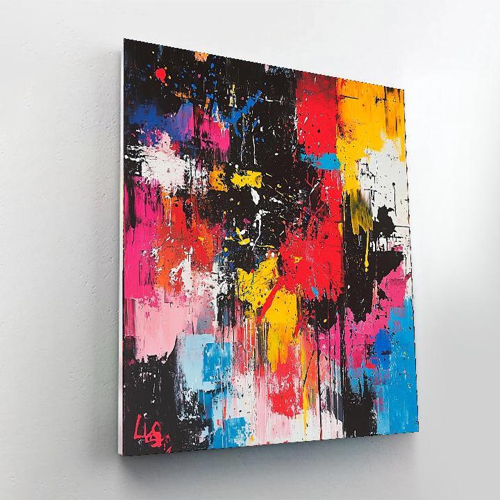 Jean-Michel Basquiat Inspired Expressions Of Chaos  Numbered Painting Kits