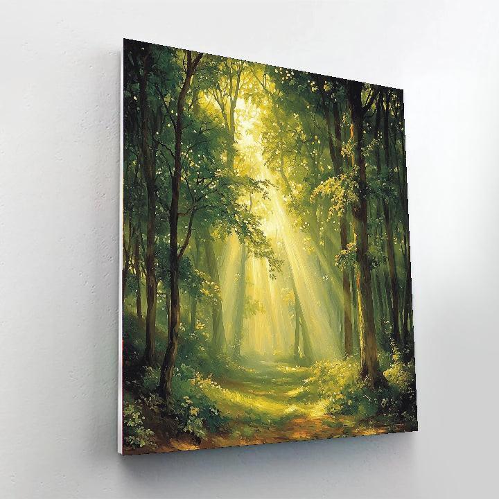 Caspar David Friedrich Inspired Ethereal Forest Retreat  Paint By Numbers Kits