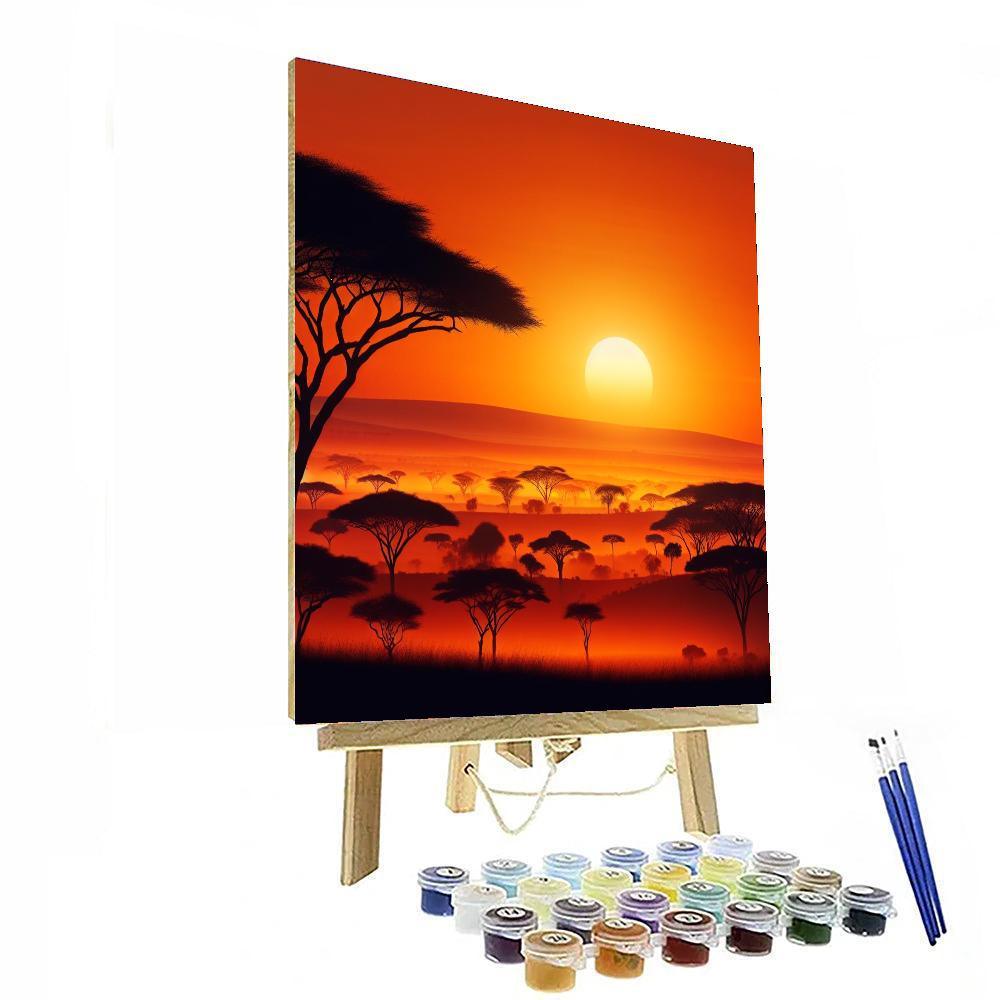 Sunrise Over Savannah Paint By Number