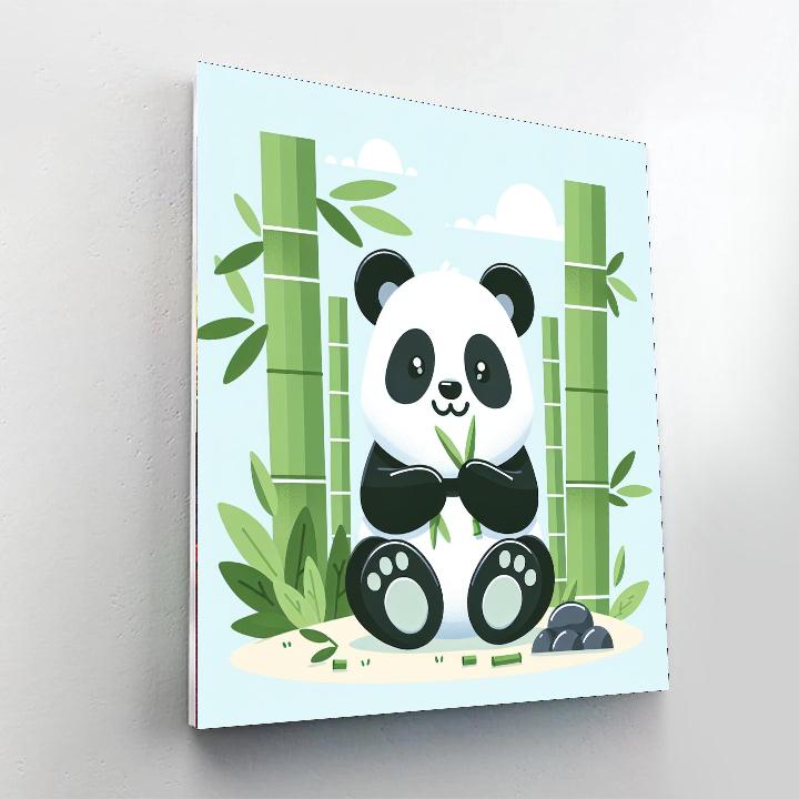 Cuddle Up Panda Number Painting