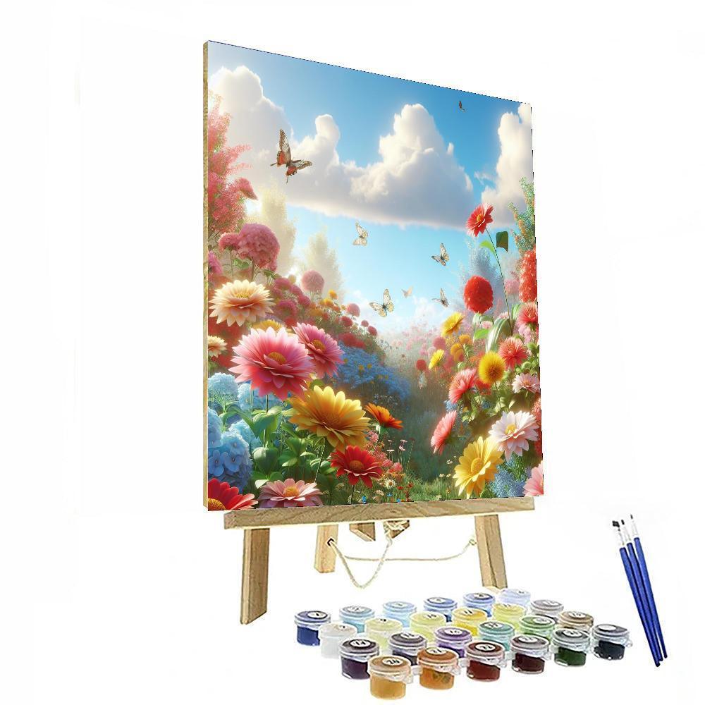 Sunny Flower Patch DIY Paint By Numbers