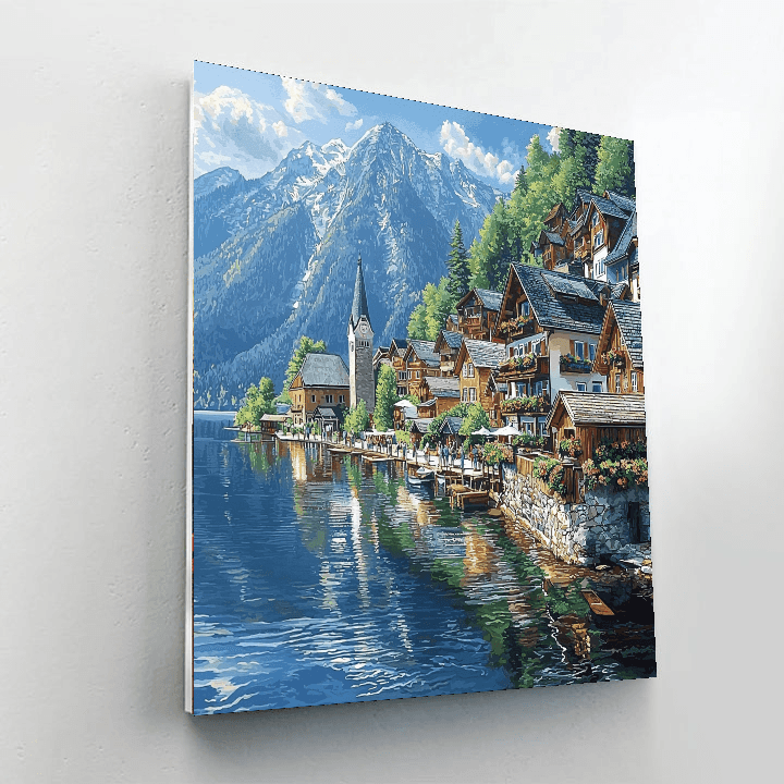 Hallstatt Village Numbered Painting Kits