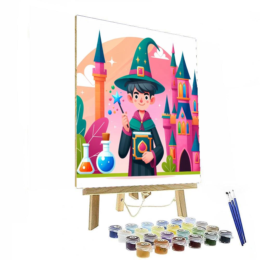 Magic Wizard Academy Painting Number Kit