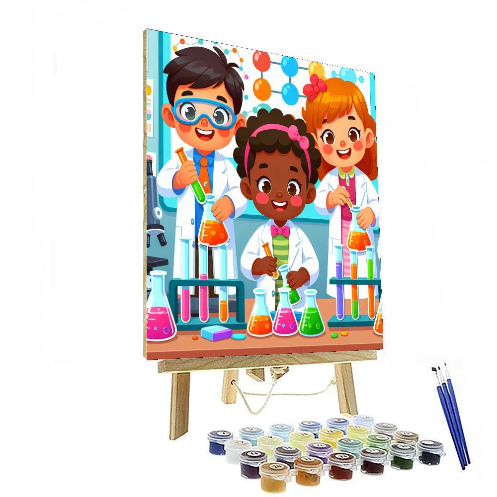 Pint-sized Scientists Paint By Number