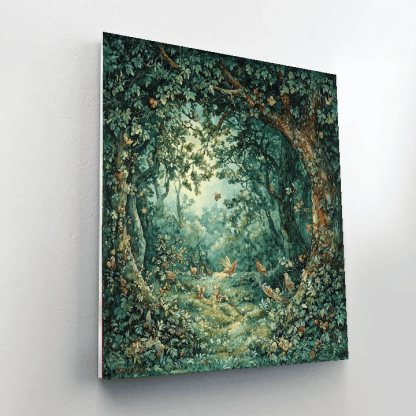 Arthur Rackham Inspired Fanciful Fairy Tale Forest  Paint By Numbers Kits
