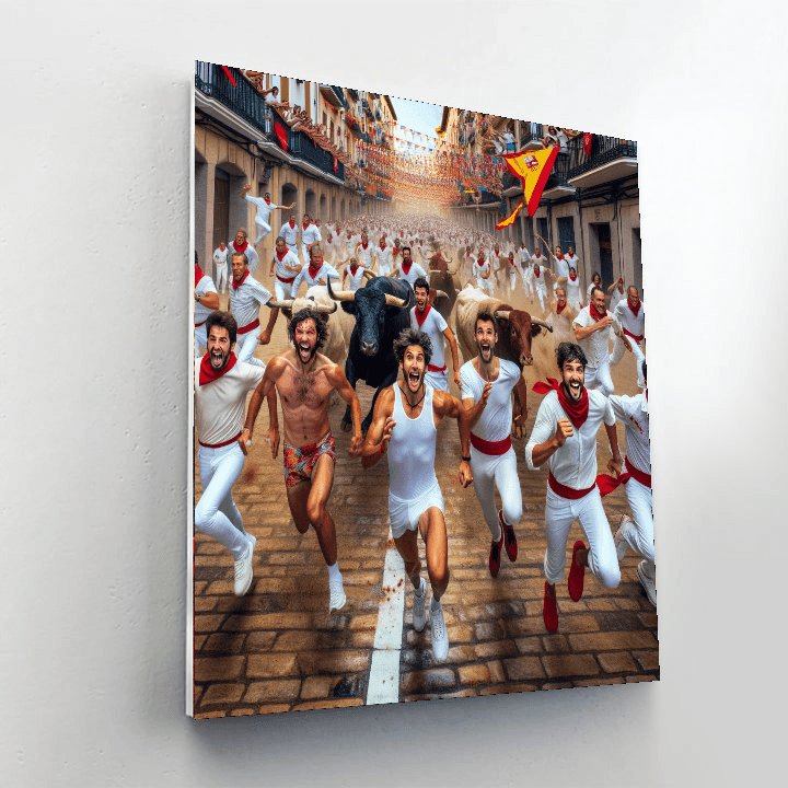 Festival Of San Fermín DIY Paint By Numbers