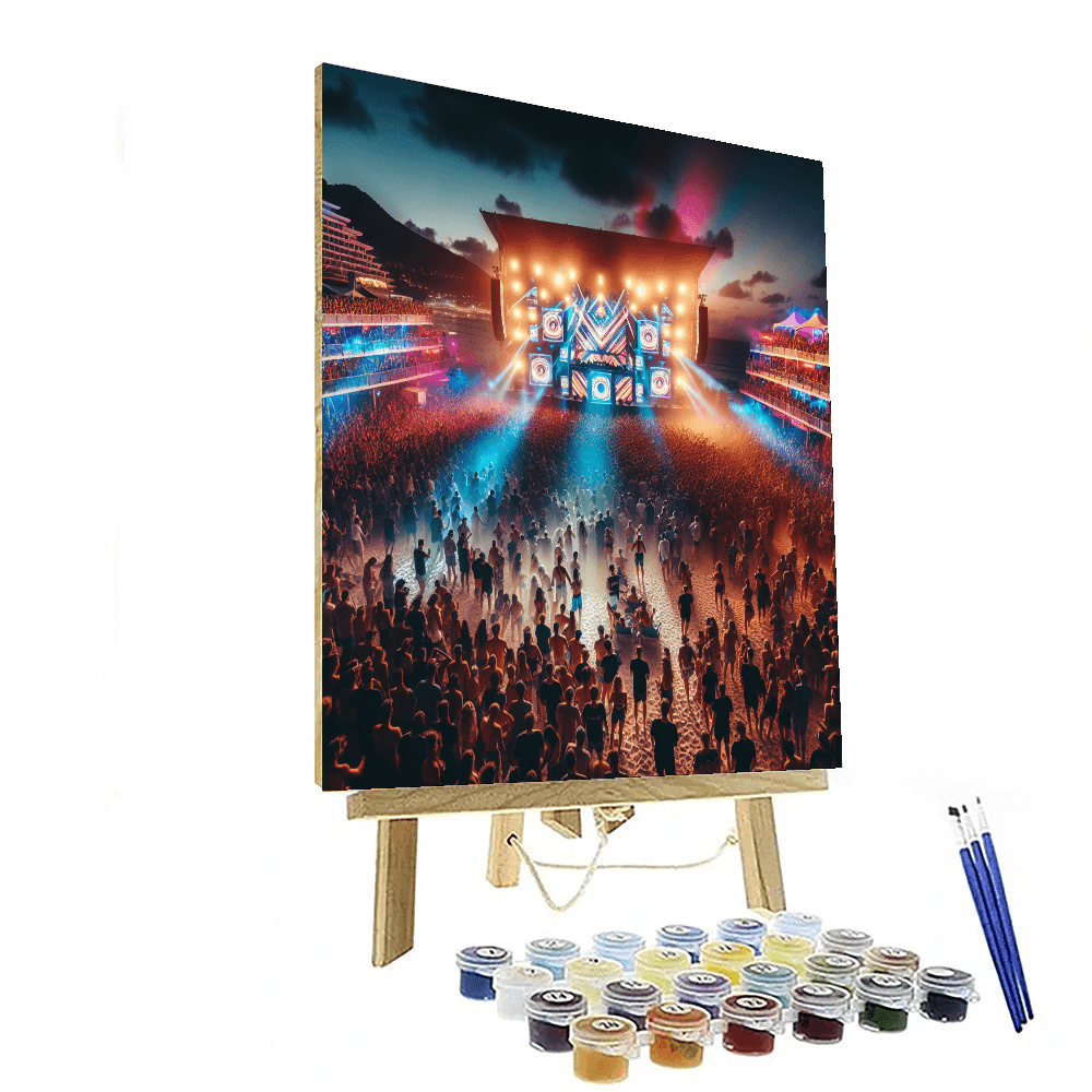 Sunburn Festival - India Number Painting