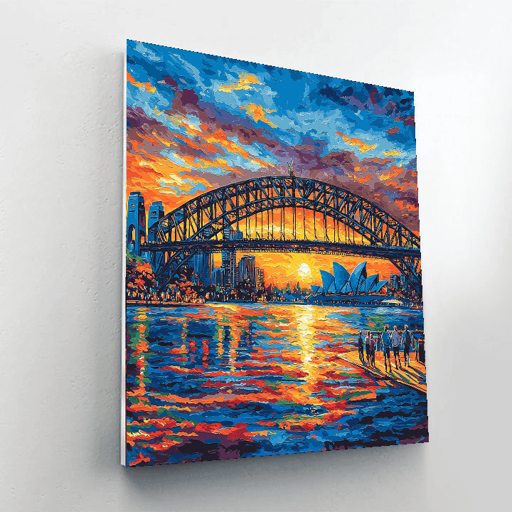 Harbour Bridge In Sydney DIY Paint By Numbers