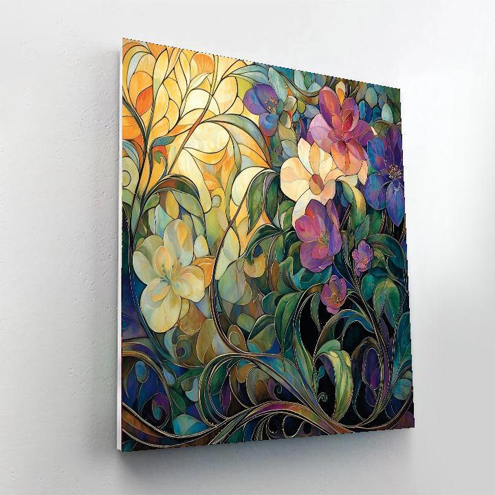 Alphonse Mucha Inspired Lush Harmony  Paint By Numbers Kits