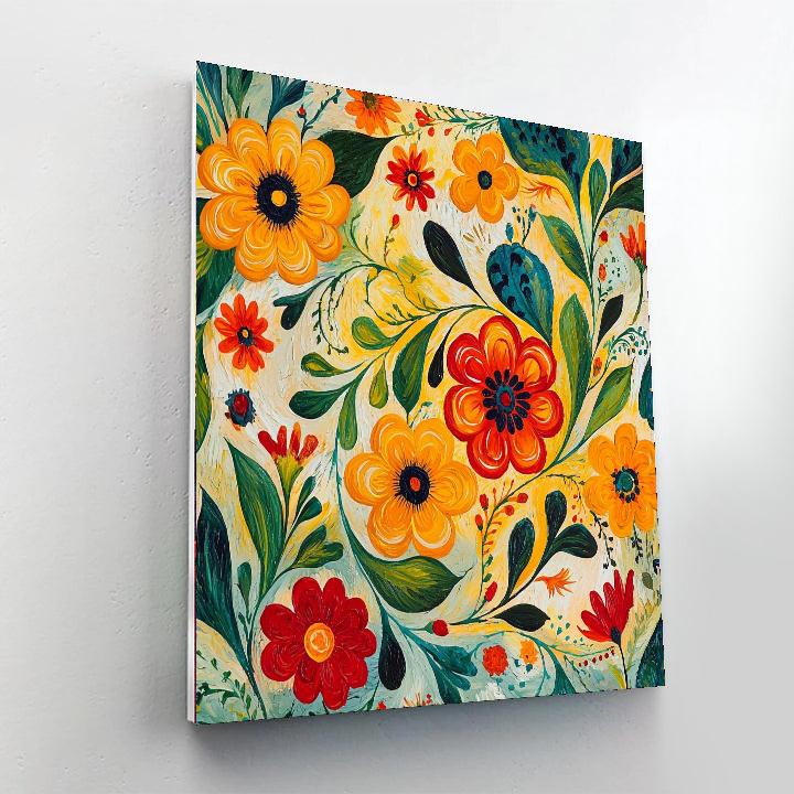 Frida Kahlo Inspired Whispers Of Tradition  Numbered Painting Kits