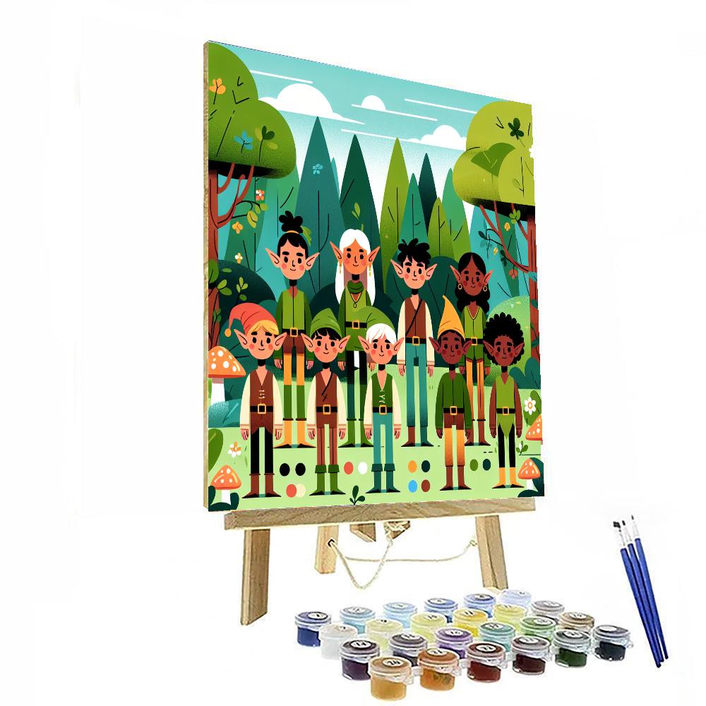 Enchanting Elf Haven Paint By Color