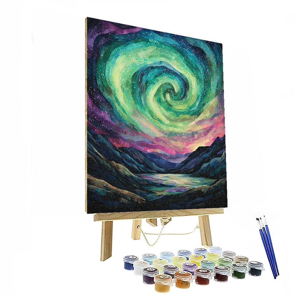 Georges Seurat Inspired Dazzling Aurora Skies  Paint By Numbers Kits