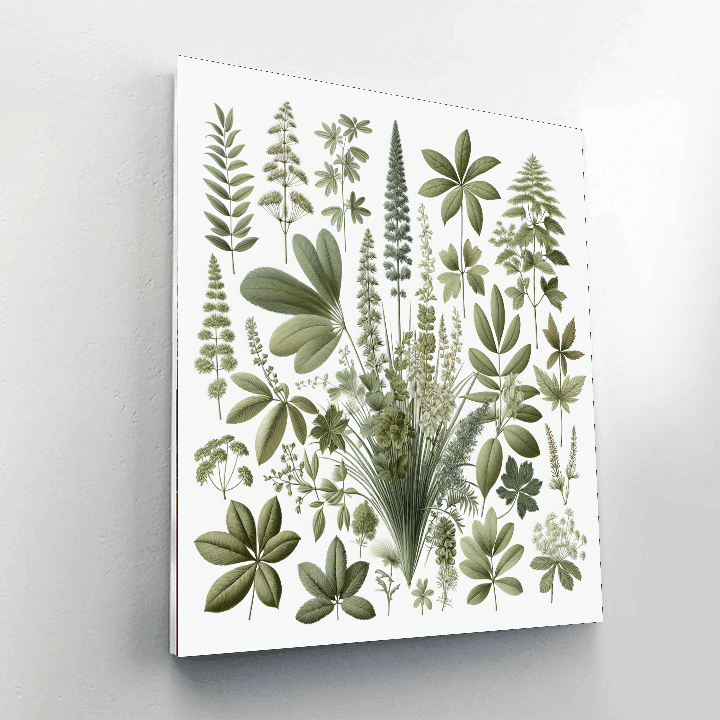 Botanical Study Wall Accent Paint By Number