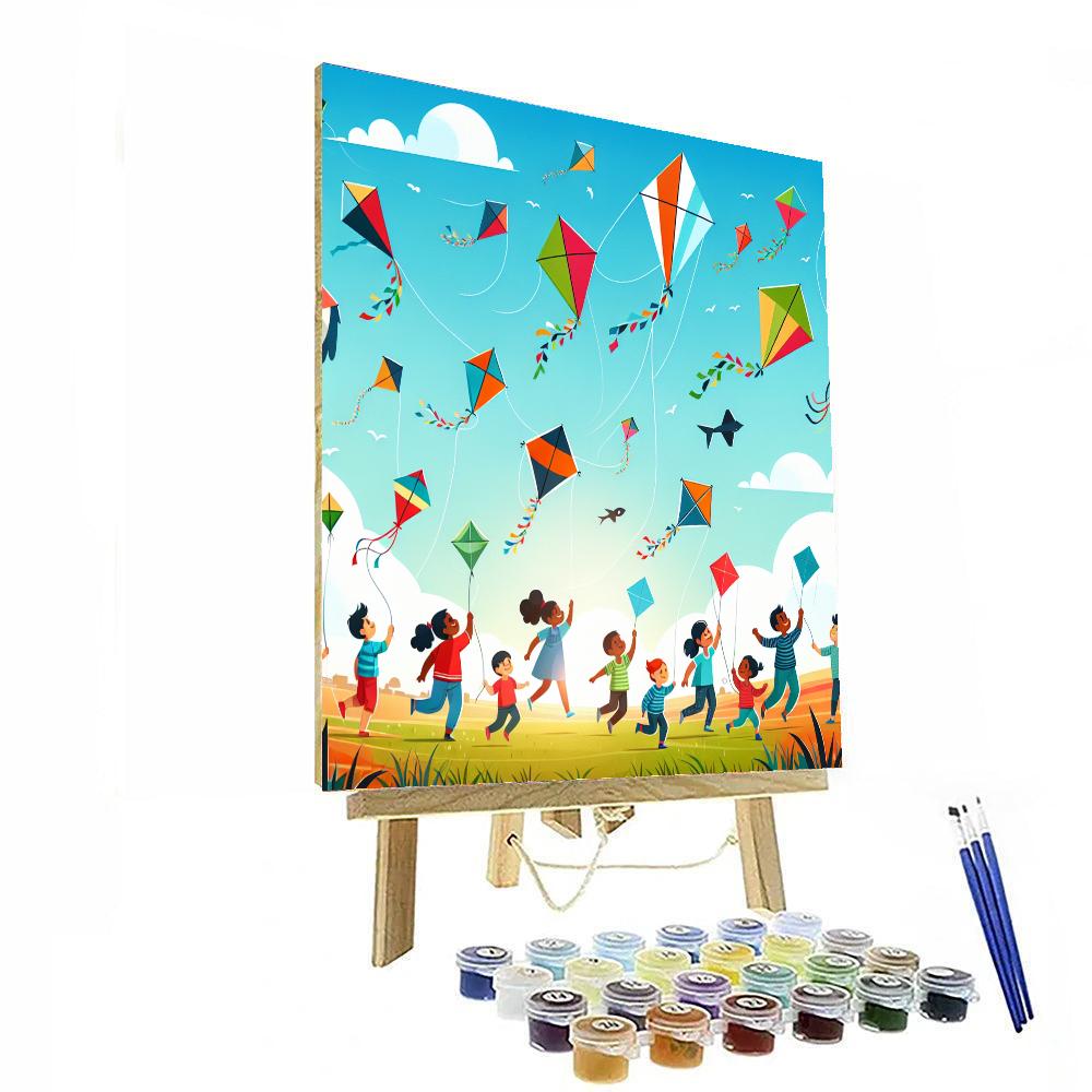 Kite Festival Delight Number Painting
