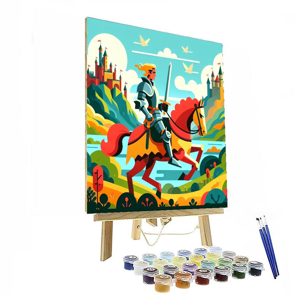 Daring Knight's Quest DIY Paint By Numbers