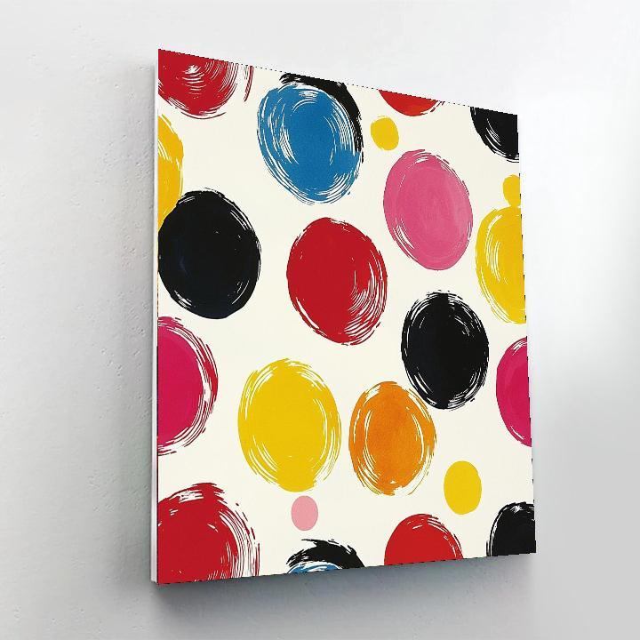Yayoi Kusama Inspired Serene Dot Connection  Paint By Number
