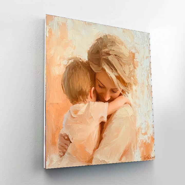 Heartfelt Hugs Number Painting