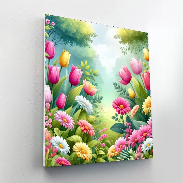 Joyous Spring Awakening Paint By Color
