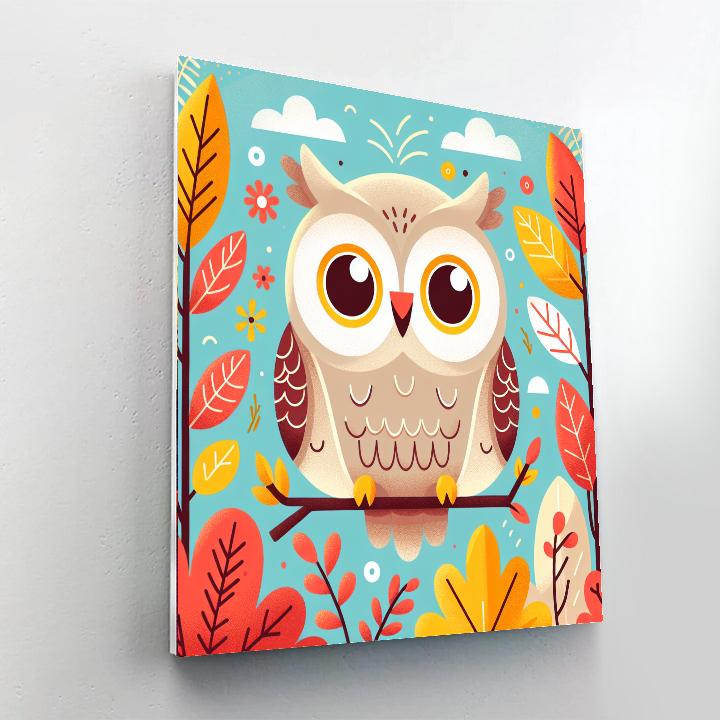 Sassy Owl Paint By Color