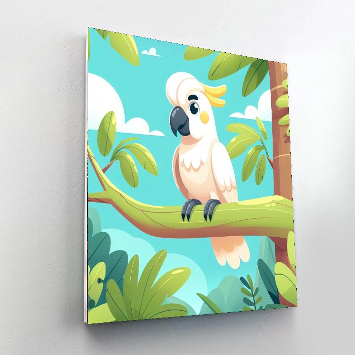 Curious Cockatoo Paint By Numbers Art