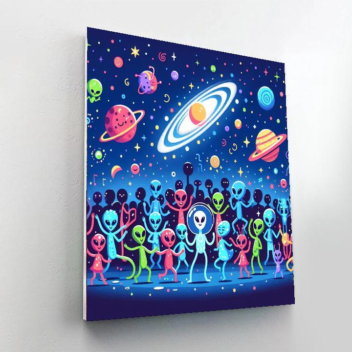 Cosmic Galaxy Party Painting Number Kit