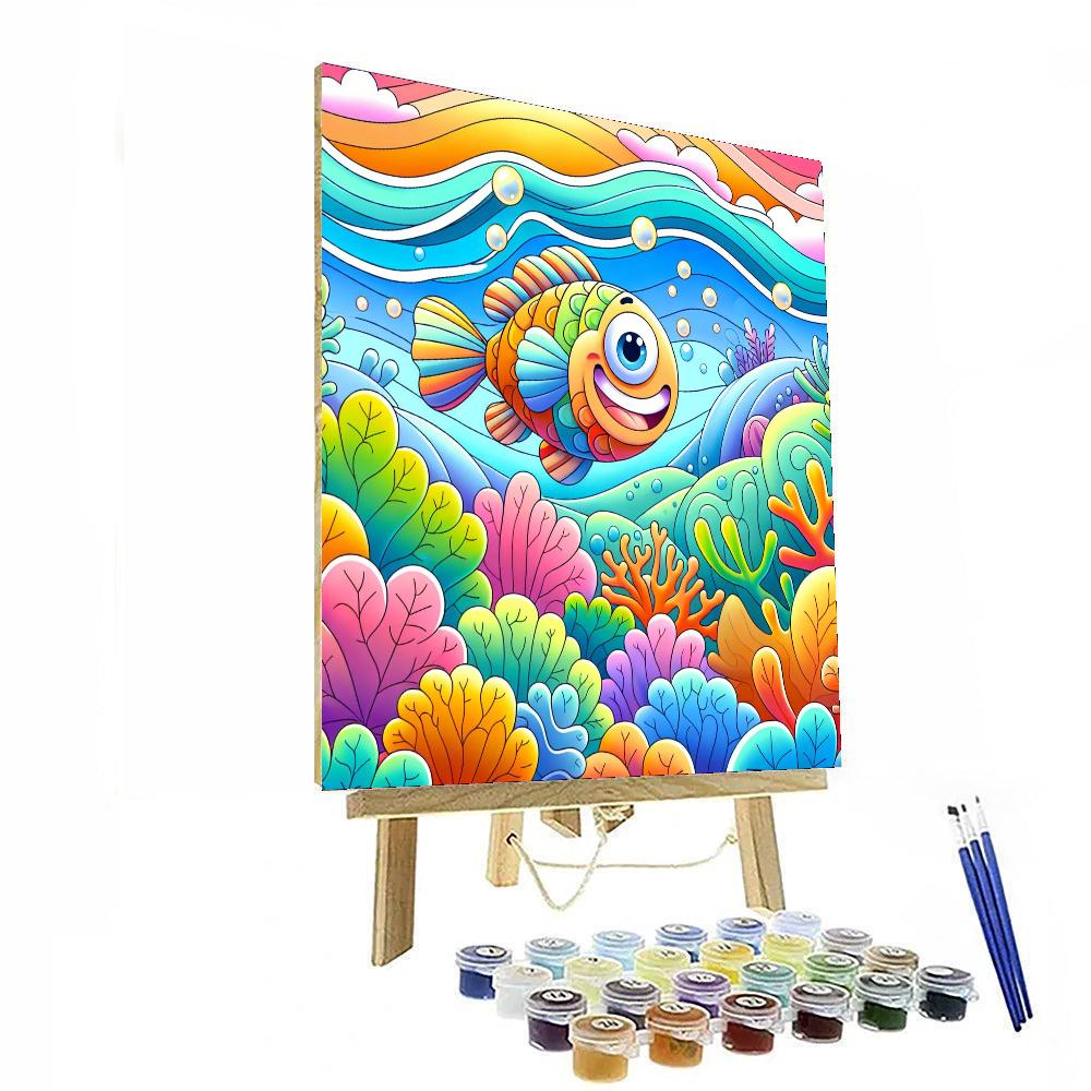 Joyful Fish Paint By Numbers Kits