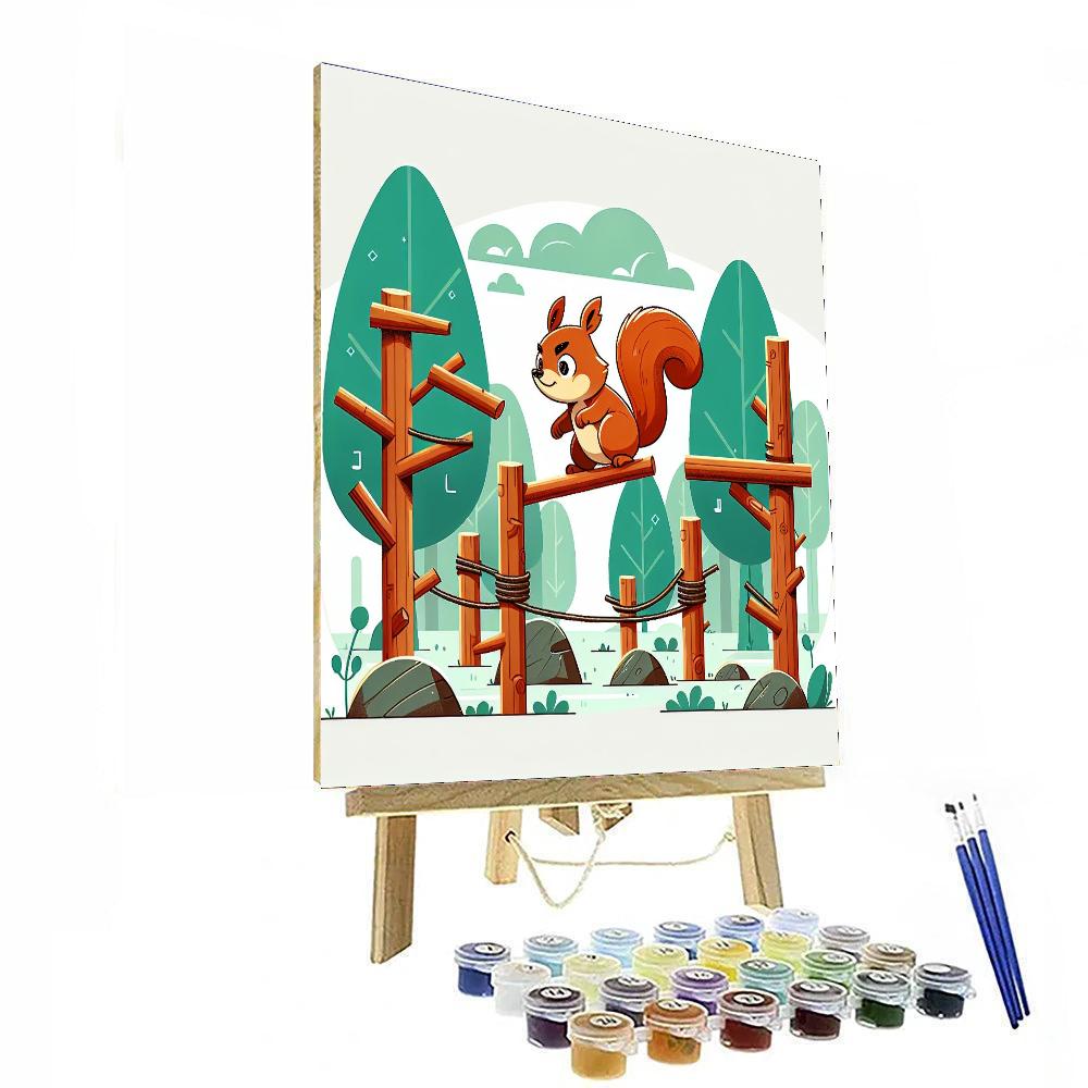 Heroic Squirrel's Challenge Paint By Color