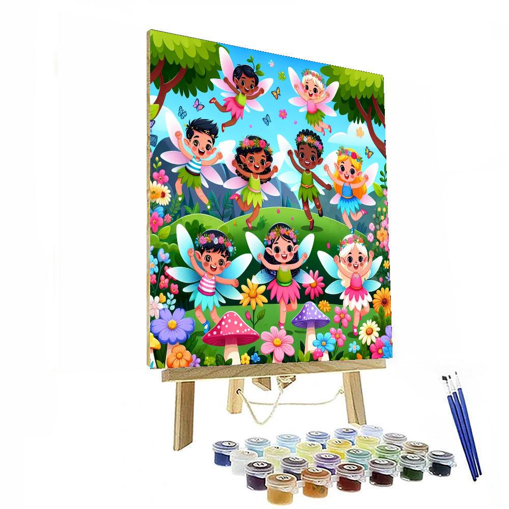 Fun In The Fairy Garden Paint By Numbers Art