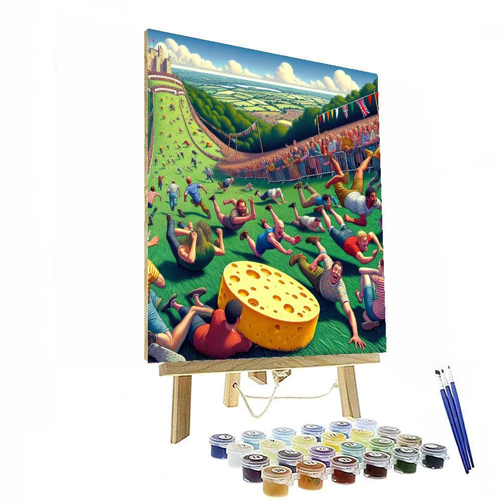 Cooper’s Hill Cheese-rolling Painting By Numbers Kit