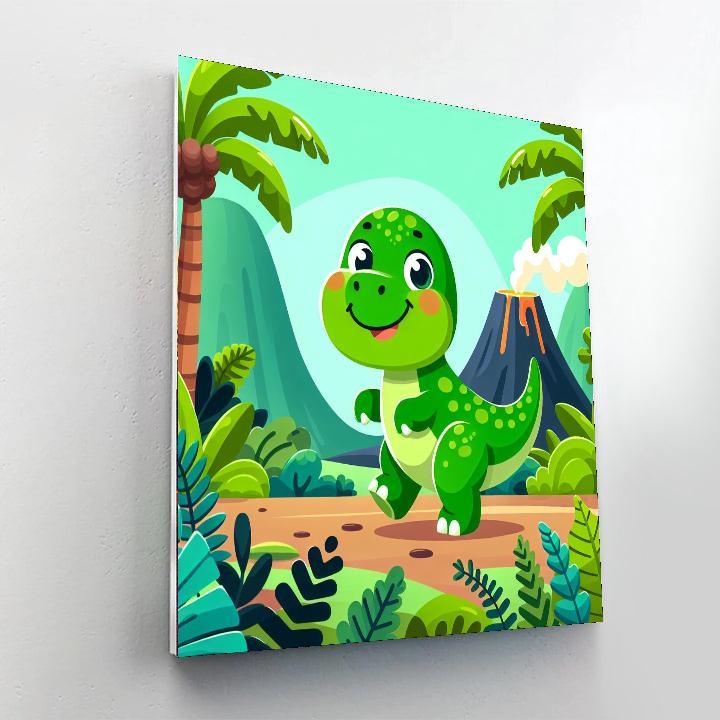 Mystic Dinosaur Expedition DIY Paint By Numbers