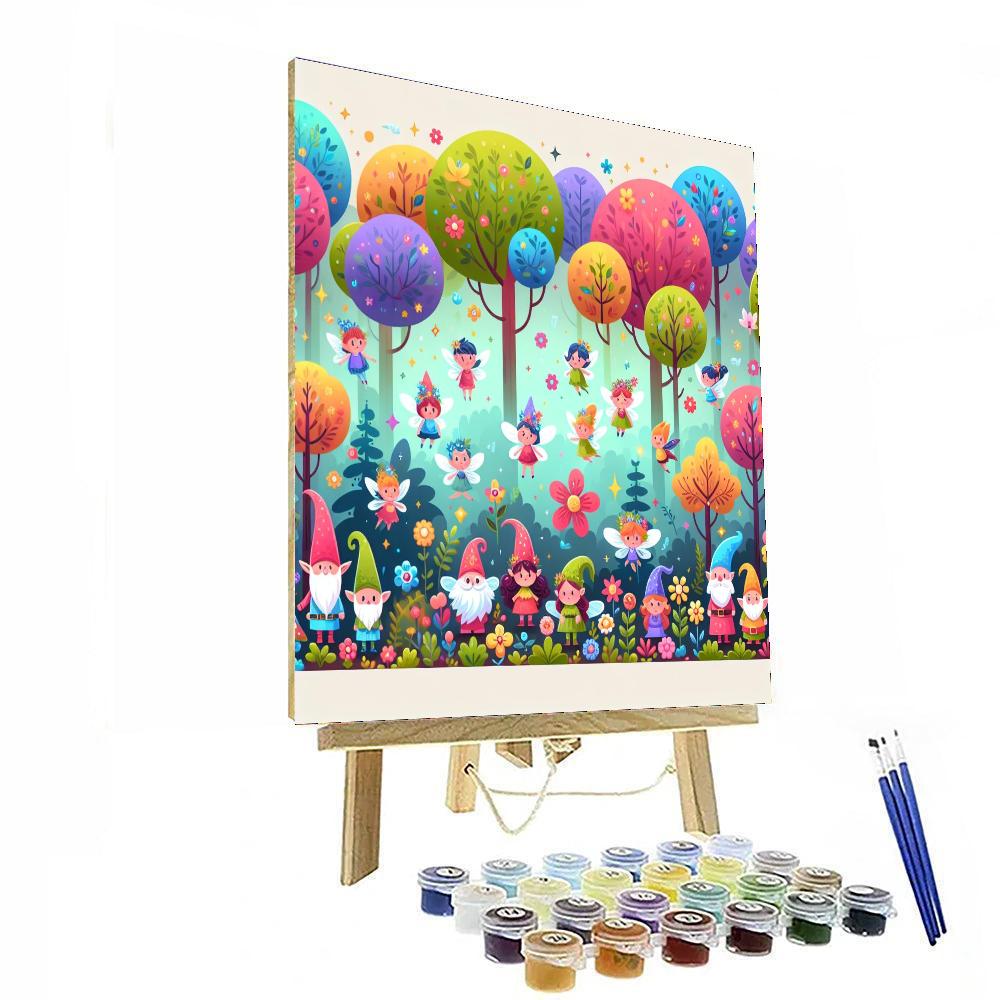 Fantastic Fairytale Forest Paint By Numbers Art
