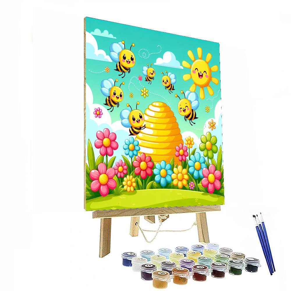 The Busy Bees Painting Number Kit