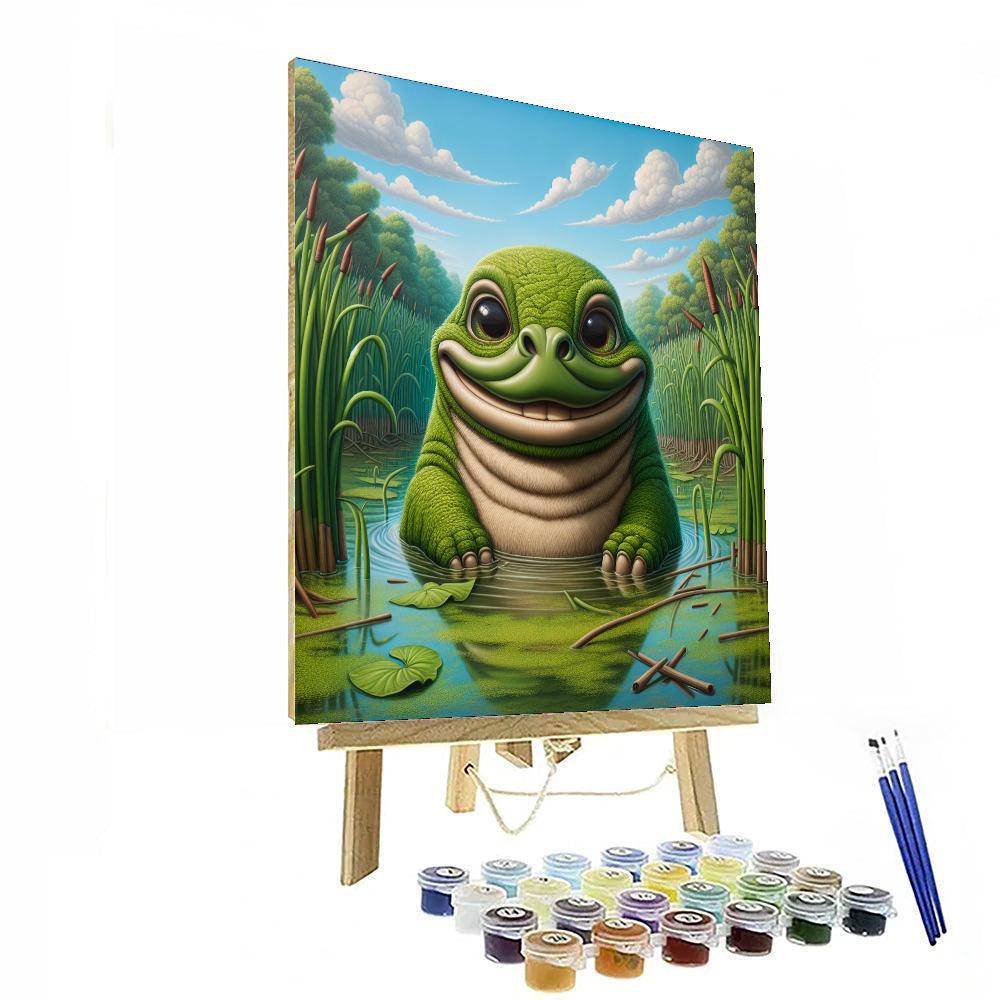 Bouncing Bunyip Paint By Number