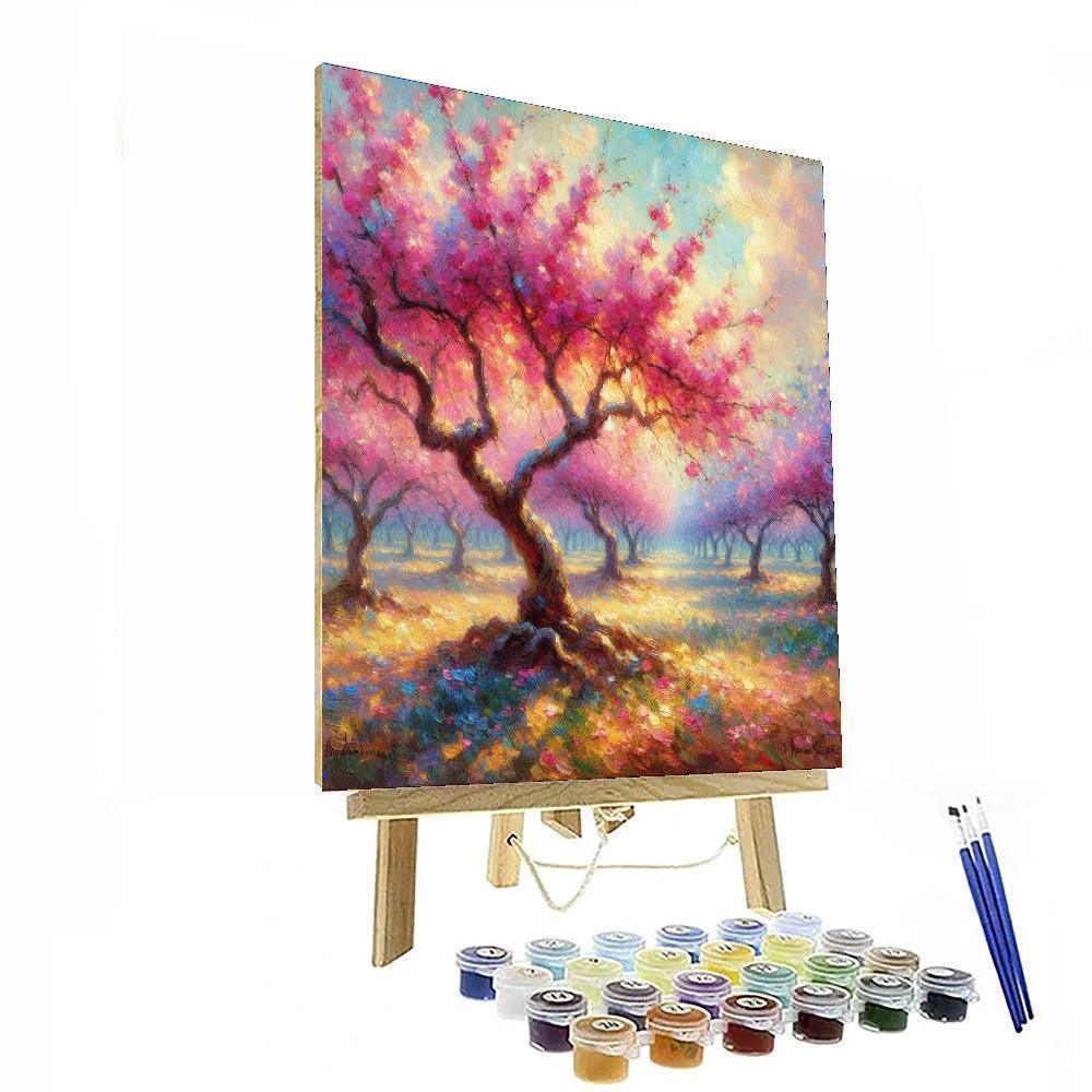 Blossom-filled Orchard Paint By Numbers